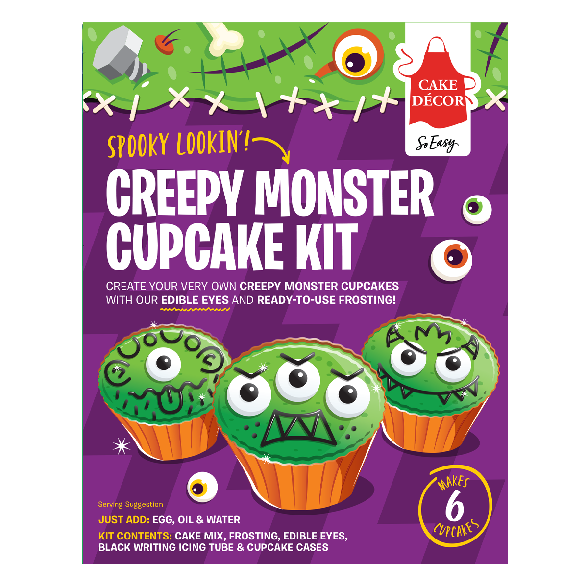 Creepy Monster Cupcake Kit My Cake Decor creepy-monster-cupcake-kit-my-cake-decor
