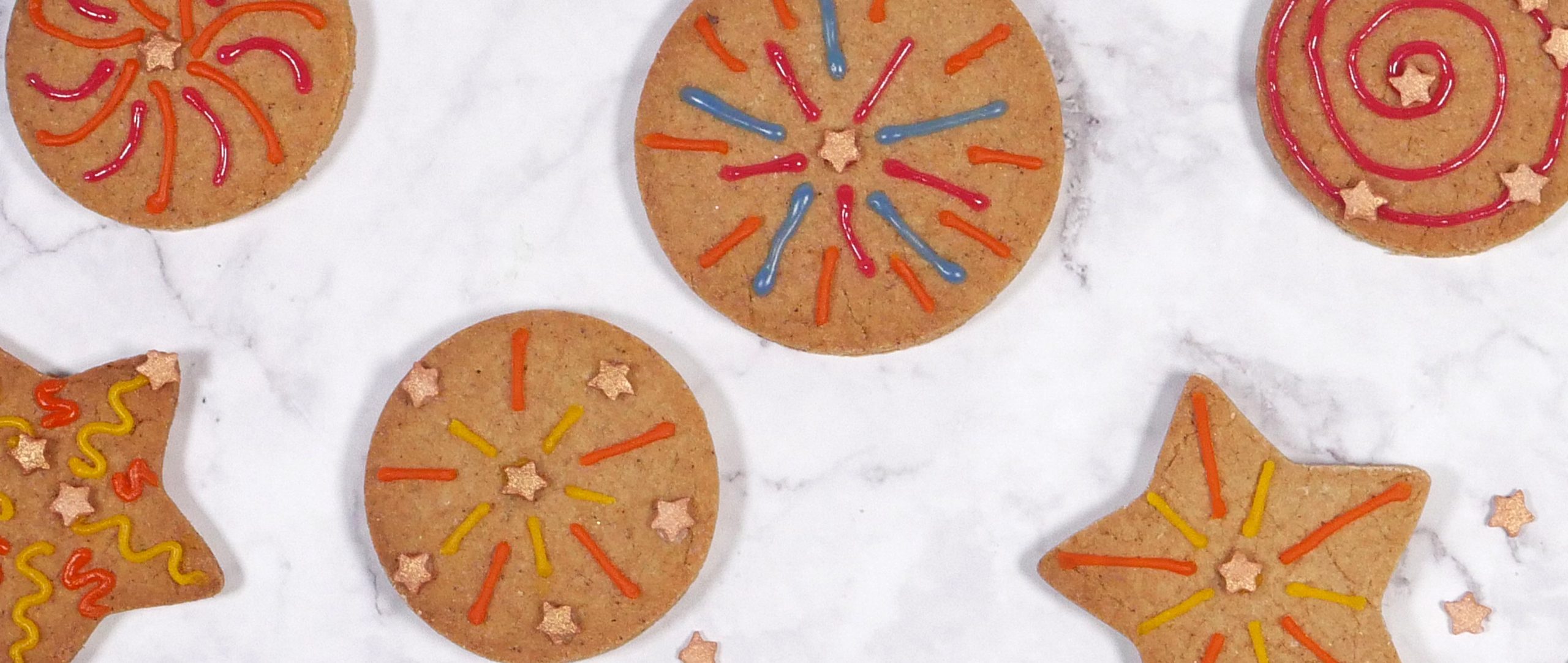 Gingerbread Firework Biscuits