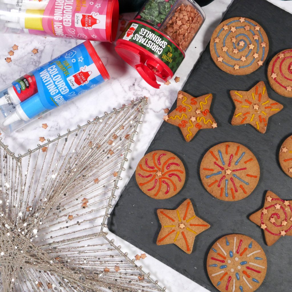 Gingerbread Firework Biscuits