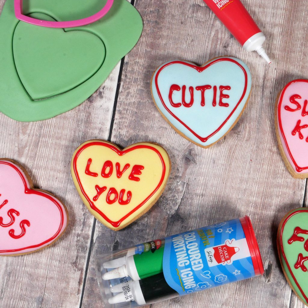 Loveheart biscuits
